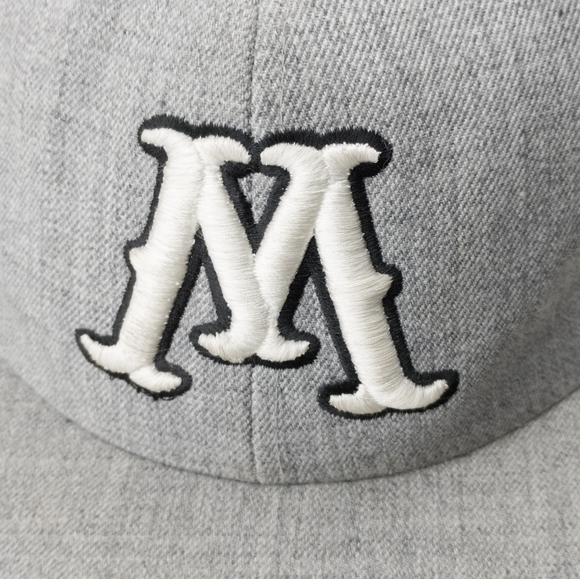 Moondoggies Cap Hat Surf Skate Gray & White Men's Wool Blend - Picture 2 of 11